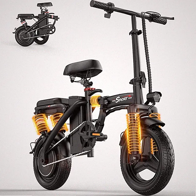 1200W Folding Electric Bike for Adults & Teens 14'' Commuting Bike 25MPH UL2849