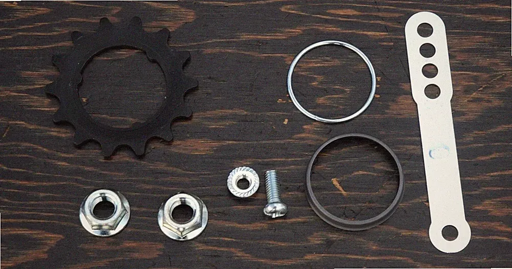 14t Coaster Brake Hub SPROCKET AXLE NUTS STRAP + Cruiser Bicycle Bike Wheel Cog
