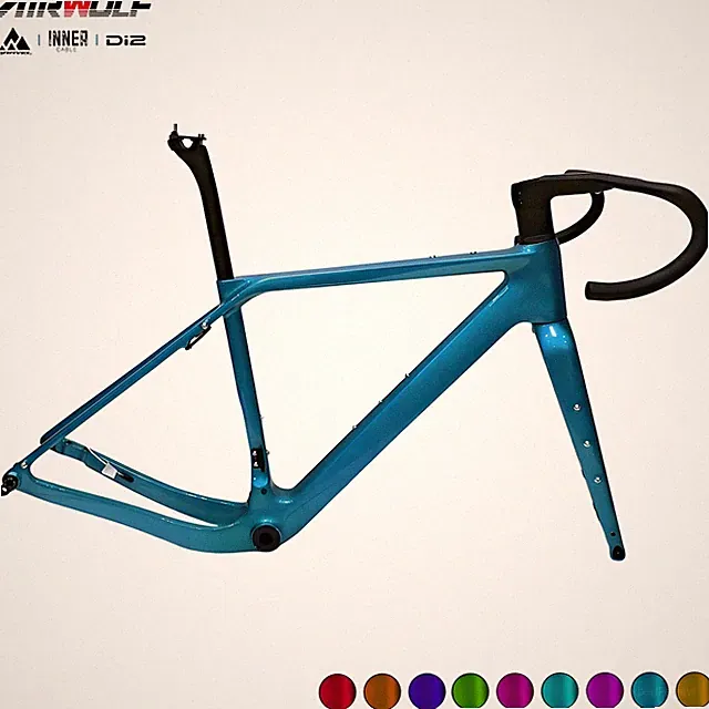 Airwolf T1100 Carbon Gravel Bike Frame - 700x50c, UDH Disc, Cyclocross/Road