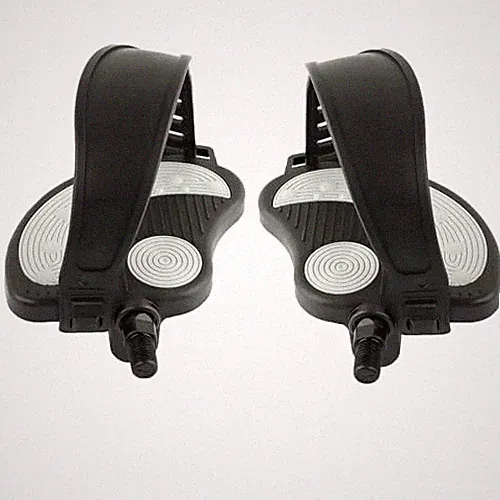 Exercise Bike Pedals with Straps, Stationary Recumbent Bike Pedals, 1/2"