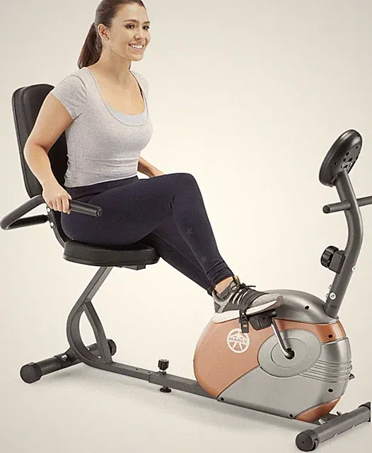 Home Fitness Personal Exercise Bike with Adjustable Magnetic Resistance for Card