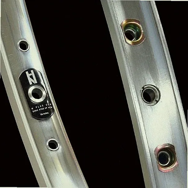 NEW PAIR of - H Plus Son - TB14, Silver, 32h, 700C rims for clincher + tube