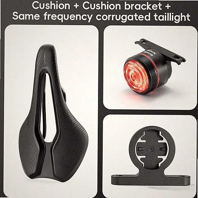 ROCKBROS Bike Seat Comfort Bicycle Saddle MTB Road Bike Soft Seat Cushion& Light
