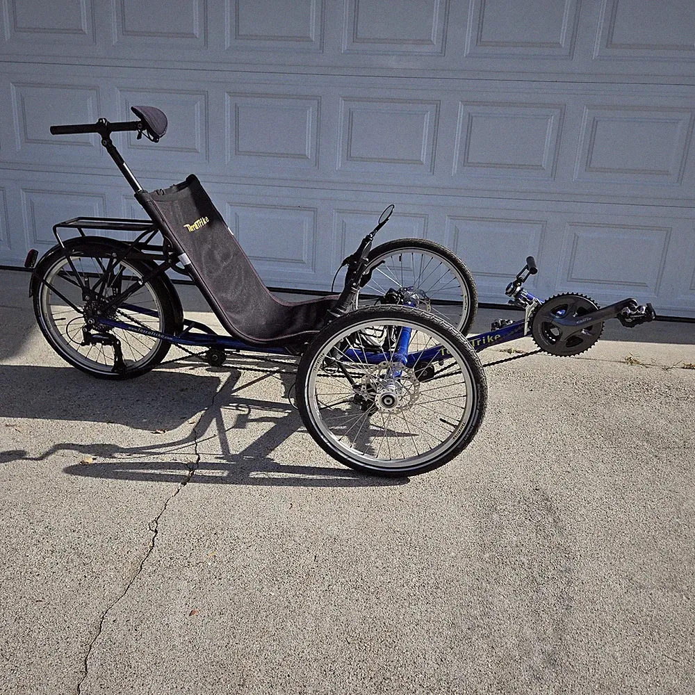 TerraTrike Cruiser Recumbent Tadpole Trike 24 Speed Shimano Claris Touring Disc